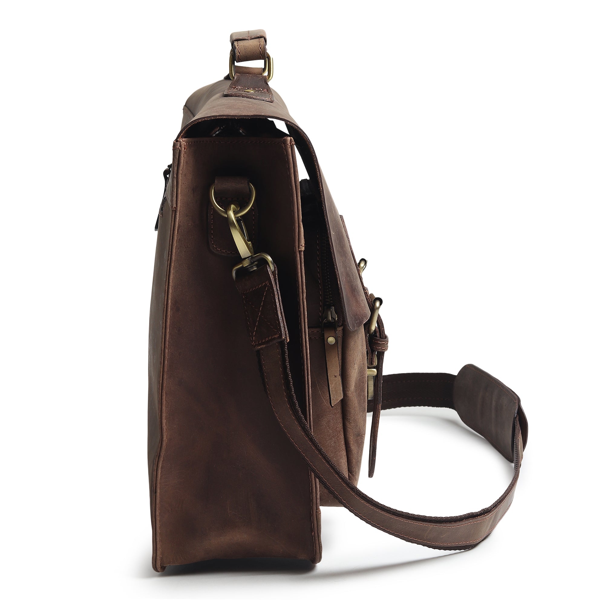 Classy Leather Bags Buffalo Leather Messenger Bag