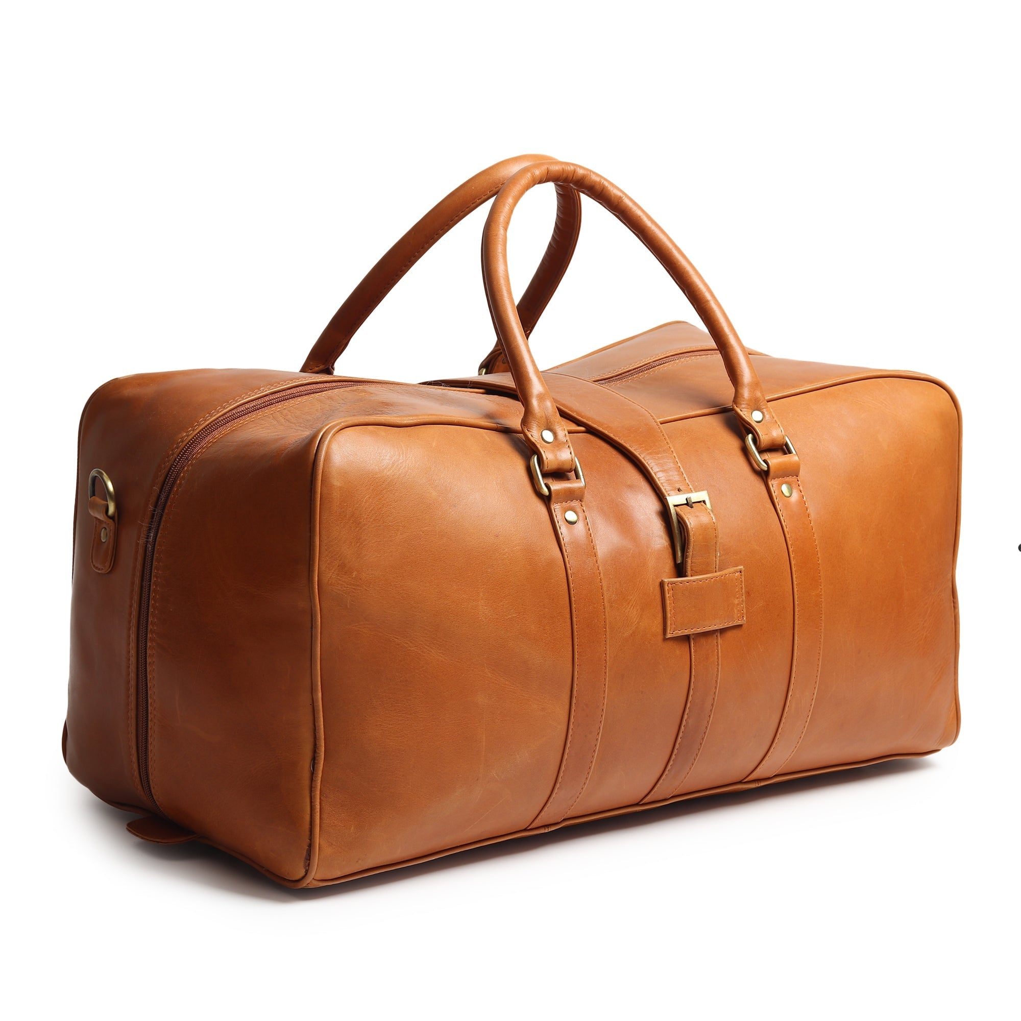 Classy Leather Bags Port Blair Leather Duffle Travel Bag SpadezStore