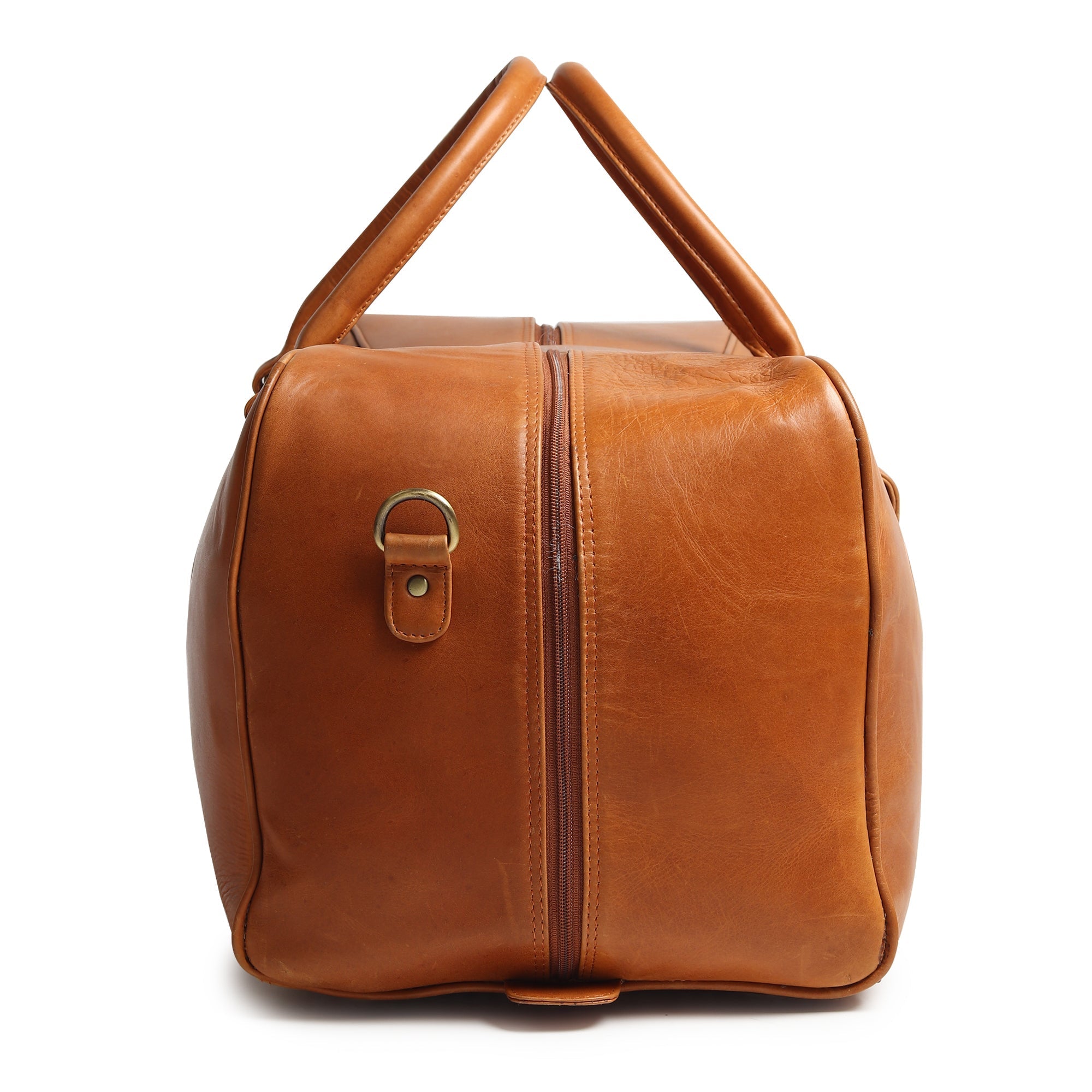 Classy Leather Bags Port Blair Leather Duffle Travel Bag SpadezStore
