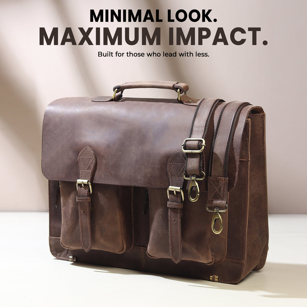 Classy Leather Bags Buffalo Leather Messenger Bag