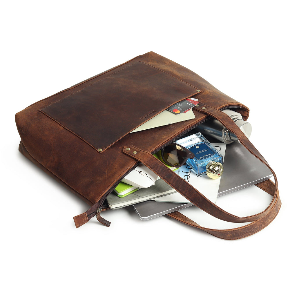 Classy Leather Bags Rachel Large Leather Tote SpadezStore