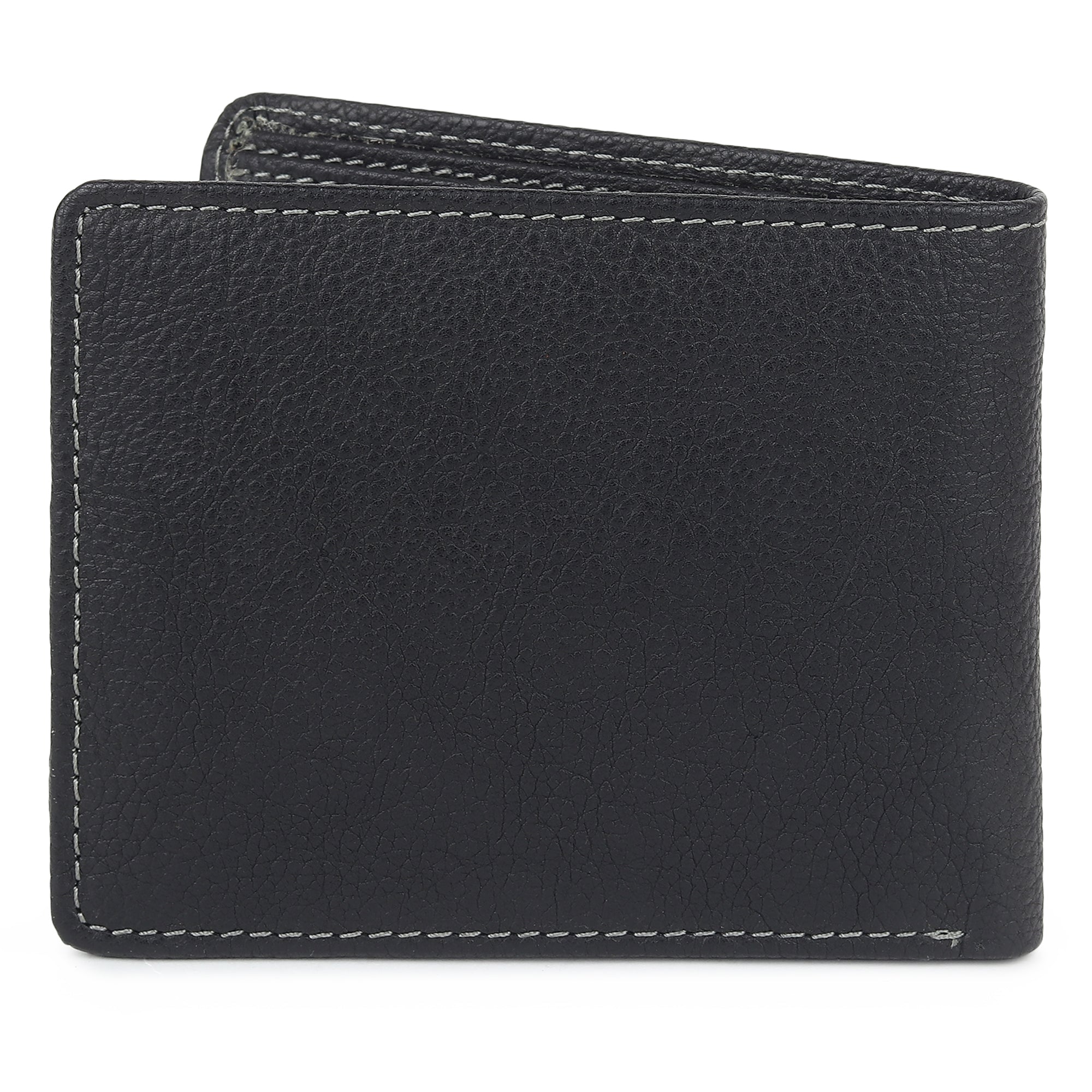 Classy Leather Bags Black Textured Leather Mens Wallet SpadezStore