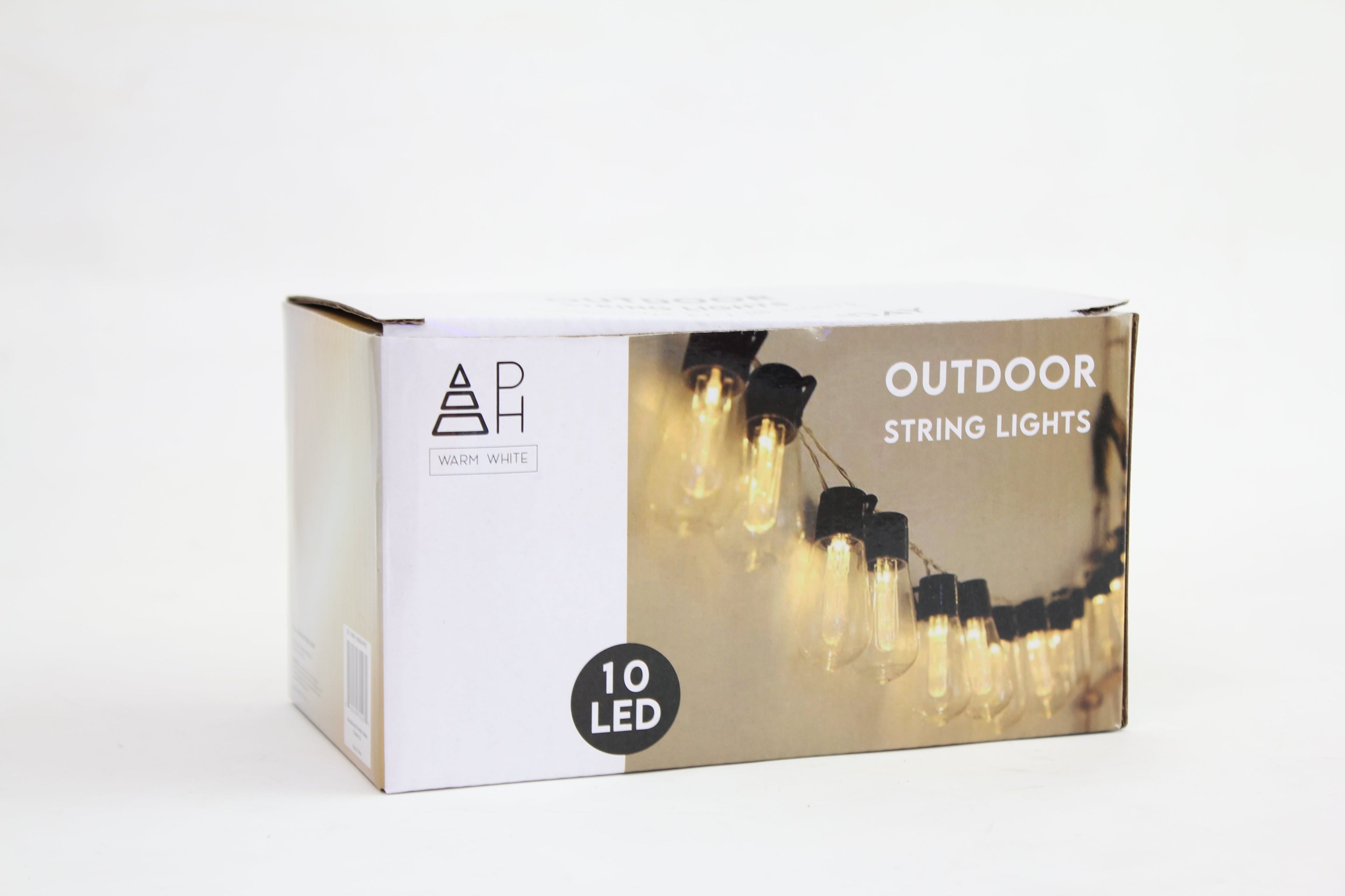 Perfect Holiday 10 LED Outdoor String Lights, Warm White SpadezStore