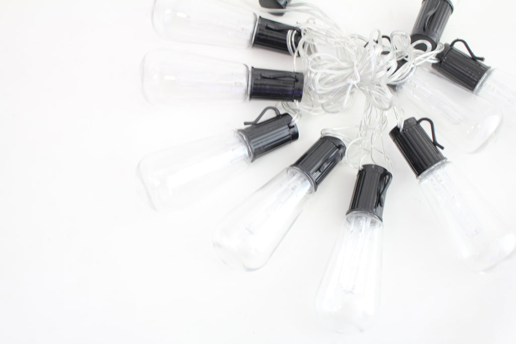 Perfect Holiday 10 LED Outdoor String Lights, Warm White SpadezStore