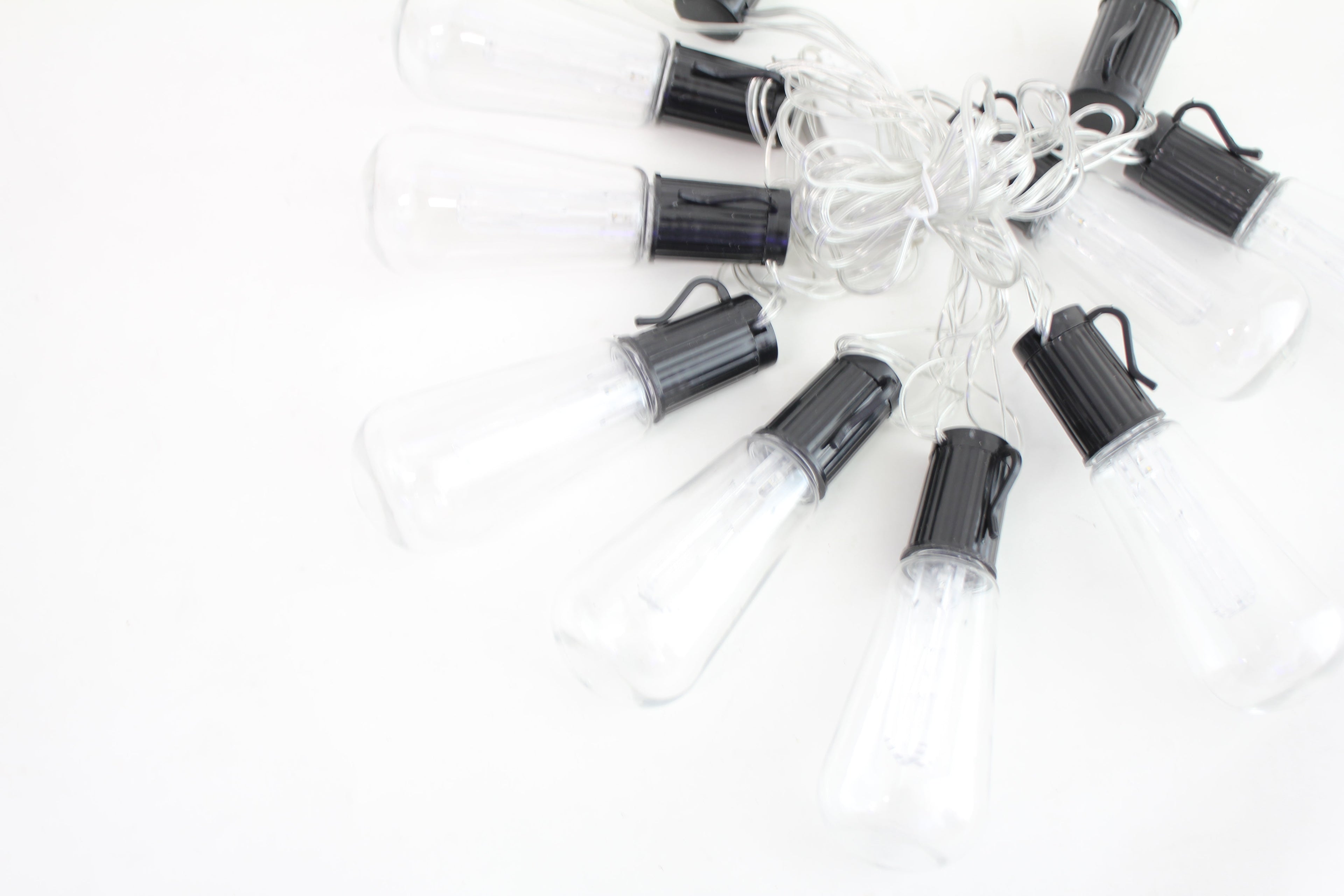 Perfect Holiday 10 LED Outdoor String Lights, Warm White SpadezStore