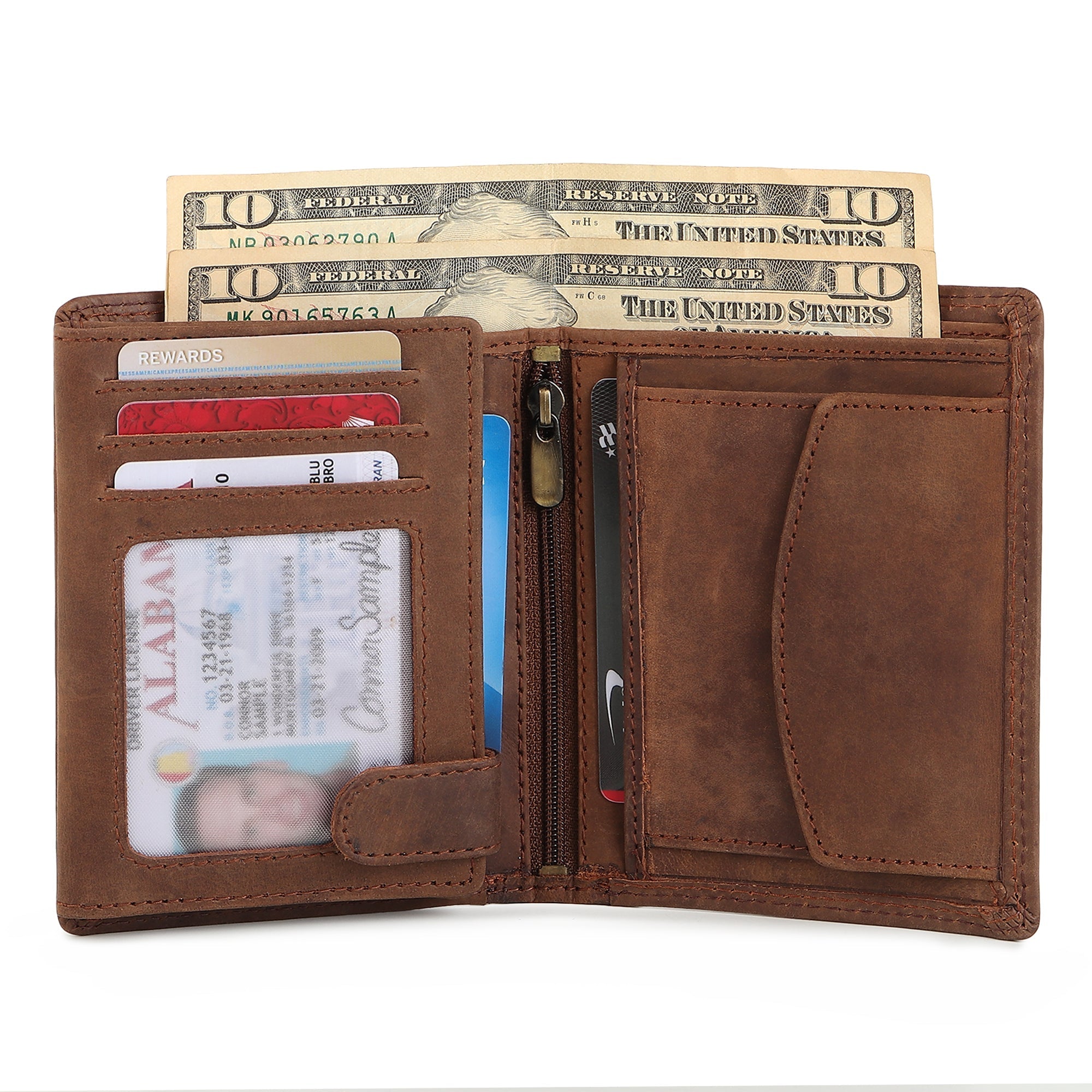 Classy Leather Bags Buffalo Leather Men's Wallet - Vertical