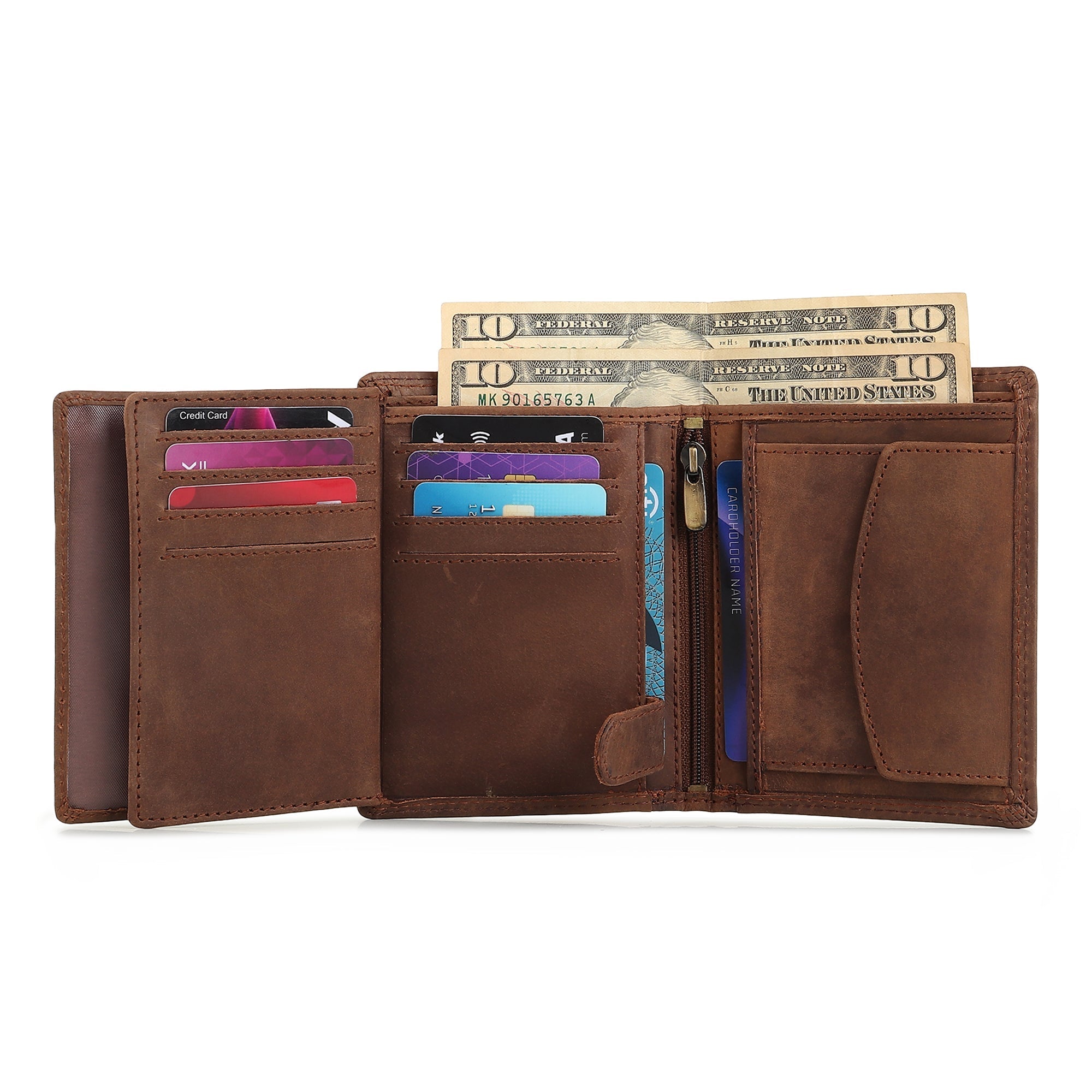 Classy Leather Bags Buffalo Leather Men's Wallet - Vertical