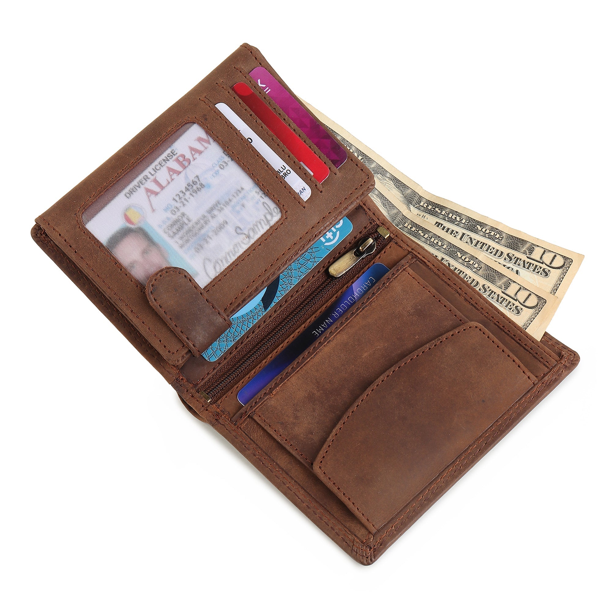 Classy Leather Bags Buffalo Leather Men's Wallet - Vertical