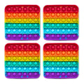 The Fidget Games .4 Extra Rainbow Fidget Mats The Fidget Game: Sight Words SpadezStore