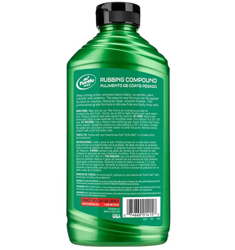 Turtle Wax Premium Grade Rubbing Compound T415 SpadezStore