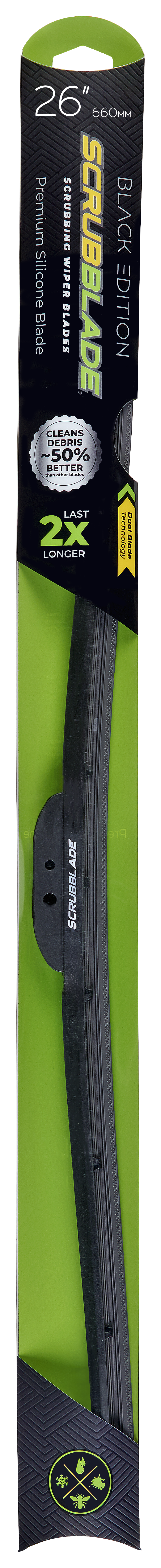 Scrubblade BE2600 Black Edition Wiper Blade 26 Inch SpadezStore