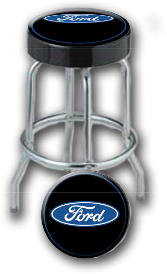 Plasticolor Blue Ford Logo Garage Stool 004751R01 SpadezStore