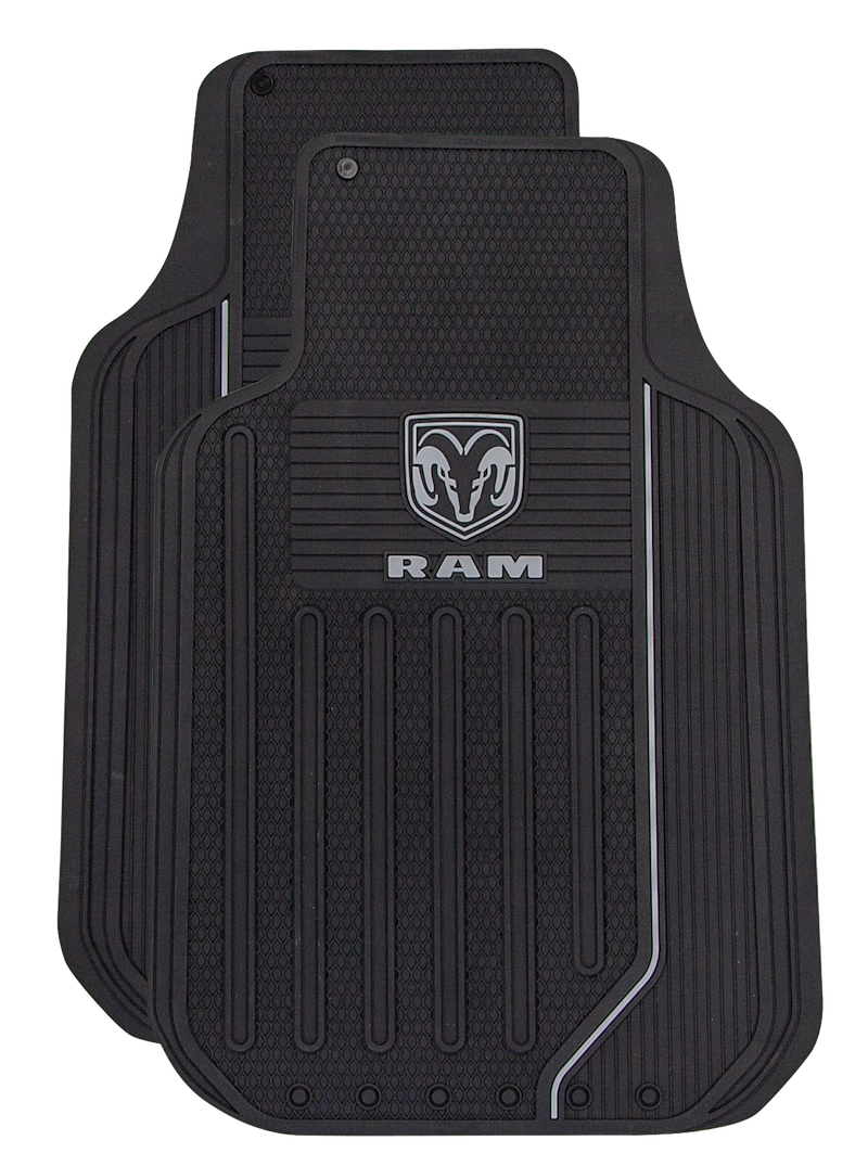 Plasticolor White Ram Logo Floor Mat 001599R25 SpadezStore