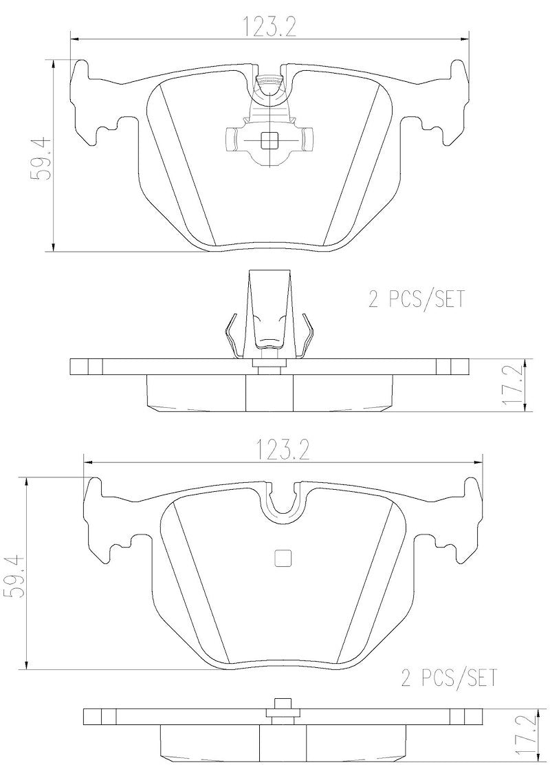 Brembo Brake Pad Prime Ceramic P06020N SpadezStore