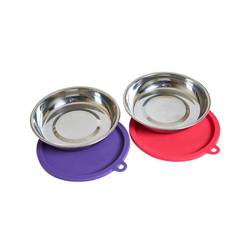 Messy Mutts Cat Bowl Lid 1.75 Cup Set 2 Pack SpadezStore