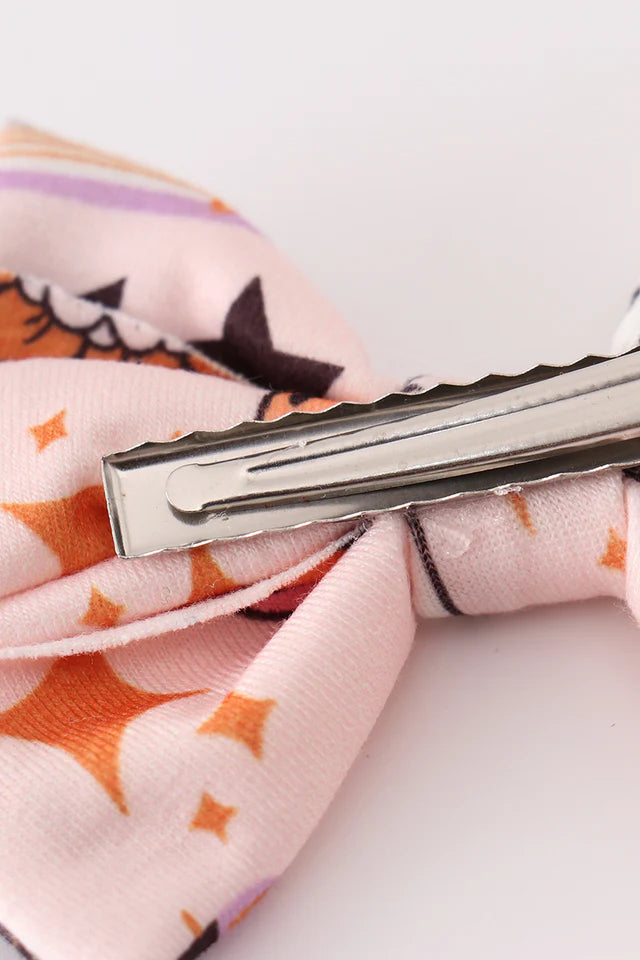 Abby & Evie Happy Halloween Piggie Hair Bow MC404619 SpadezStore