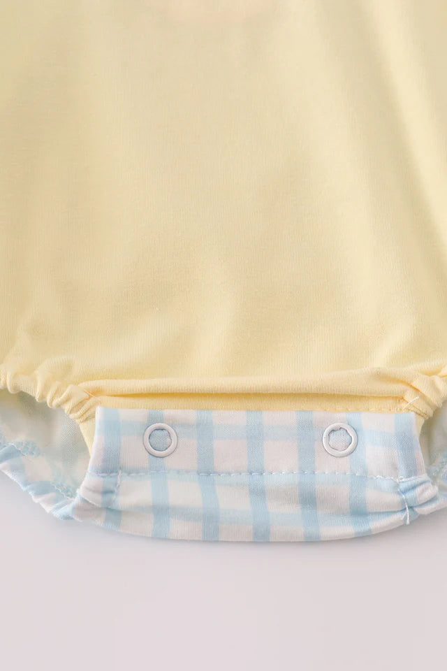 Abby & Evie Yellow Puppy Embroidery Bubble MC503016 SpadezStore