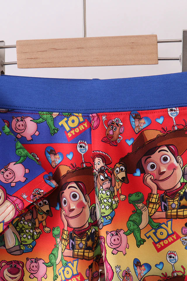 Abby & Evie Blue Character Bamboo Pajama Set MC509081 SpadezStore