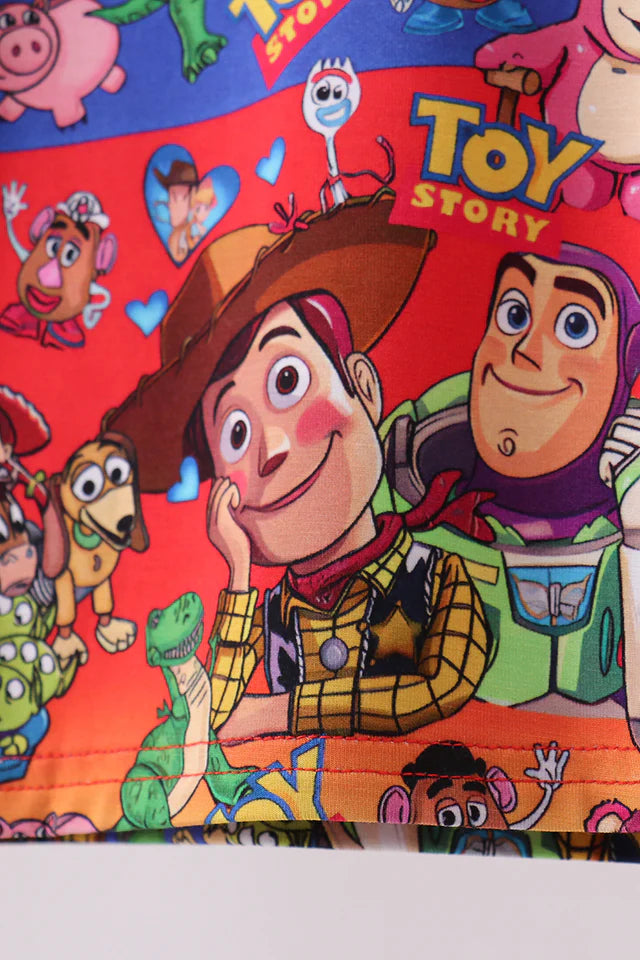 Abby & Evie Blue Character Bamboo Pajama Set MC509081 SpadezStore