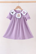 Abby & Evie Purple Spooky Embroidery Dress MC604287