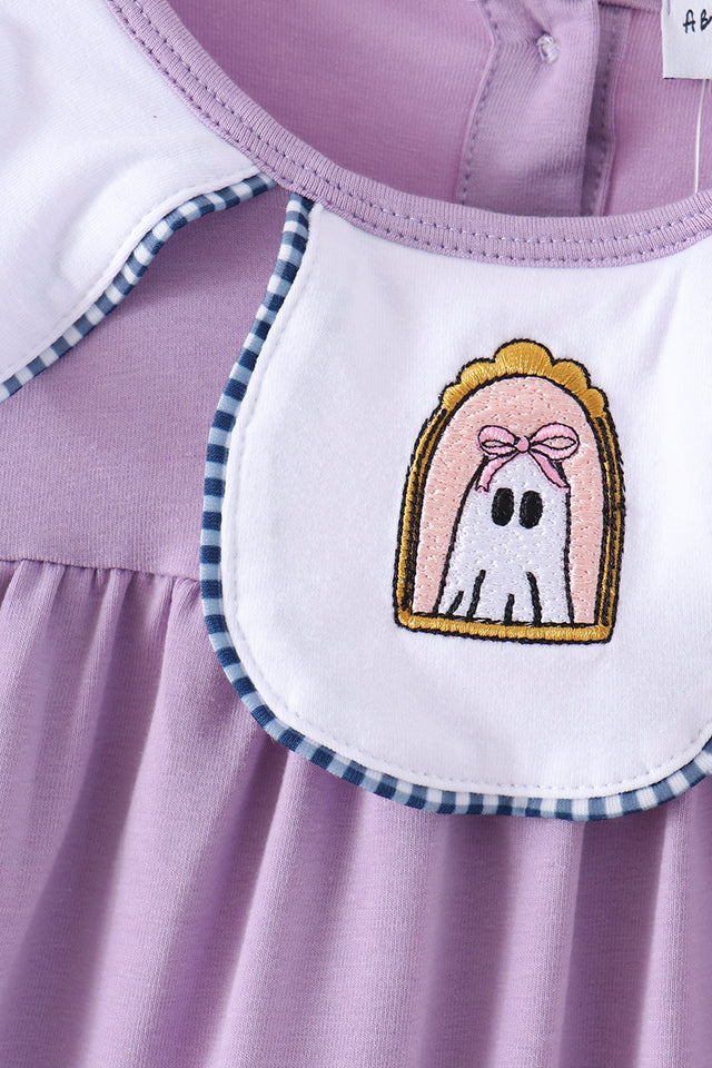 Abby & Evie Purple Spooky Embroidery Dress MC604287