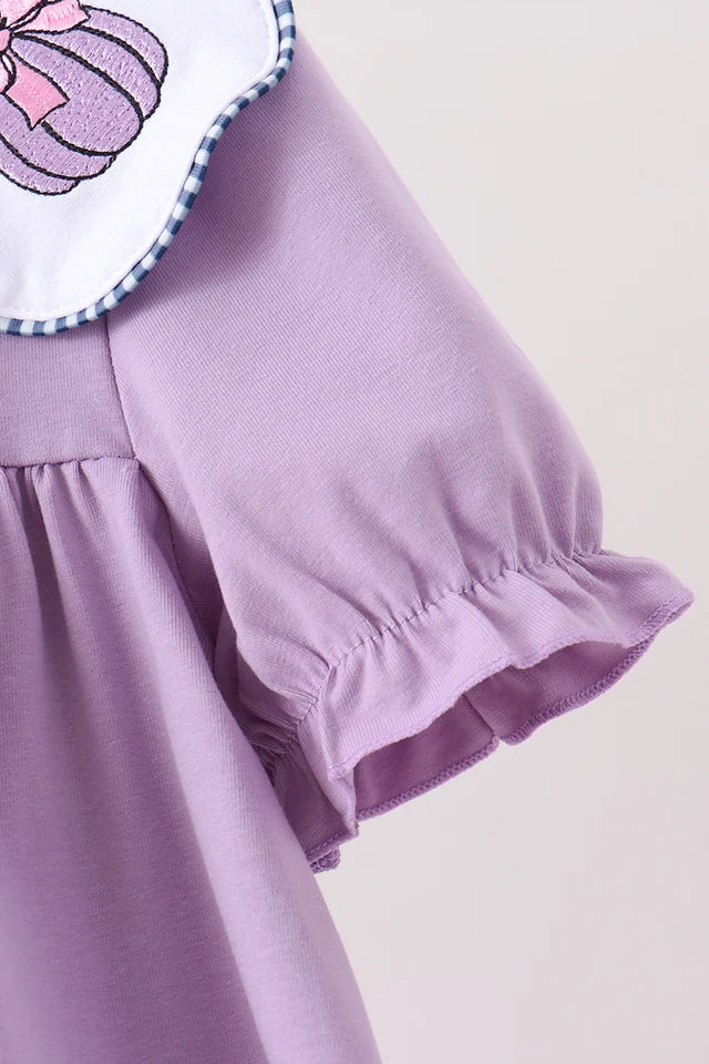 Abby & Evie Purple Spooky Embroidery Dress MC604287