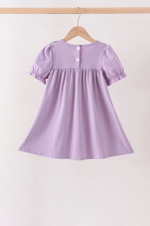 Abby & Evie Purple Spooky Embroidery Dress MC604287