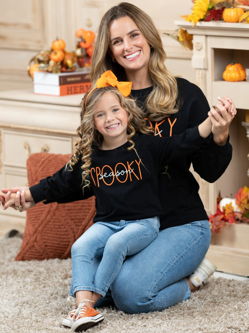 Mia Belle Girls Mommy and Me Spooky Season Top SpadezStore
