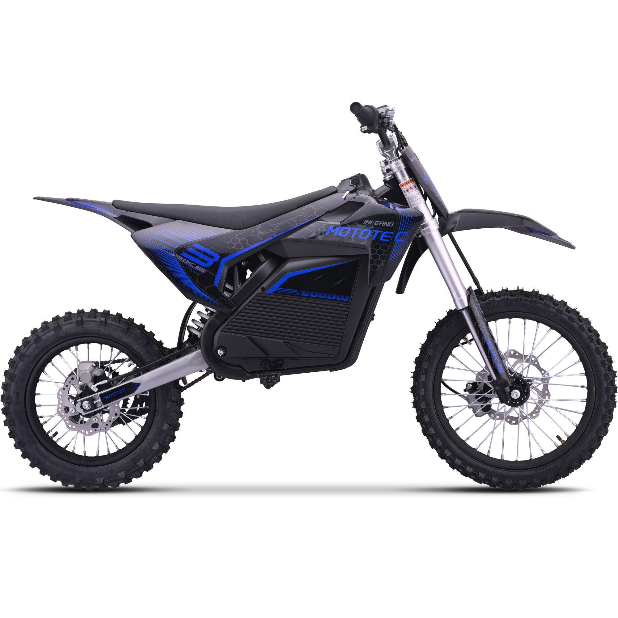 MotoTec 72v 5000w Pro Electric Dirt Bike SpadezStore