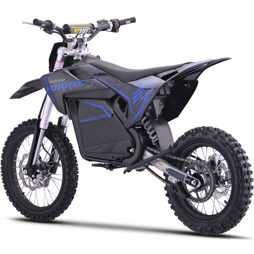 MotoTec 72v 5000w Pro Electric Dirt Bike SpadezStore