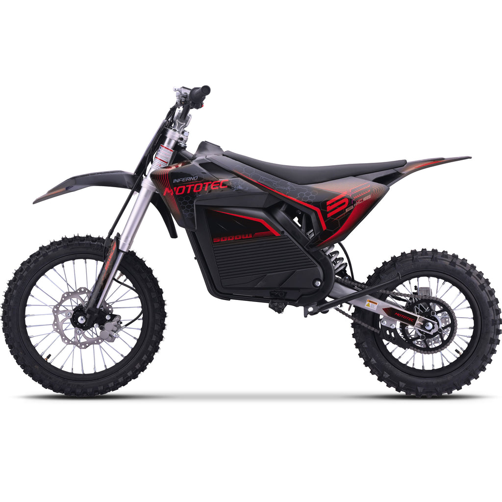 MotoTec 72v 5000w Pro Electric Dirt Bike SpadezStore