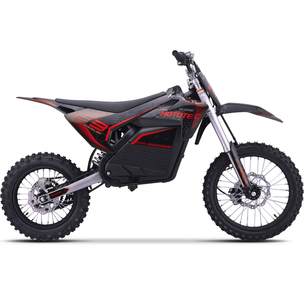 MotoTec 72v 5000w Pro Electric Dirt Bike SpadezStore