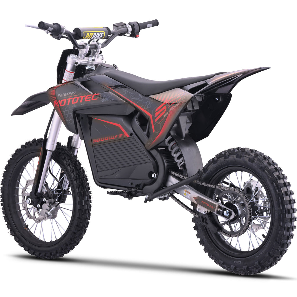 MotoTec 72v 5000w Pro Electric Dirt Bike SpadezStore