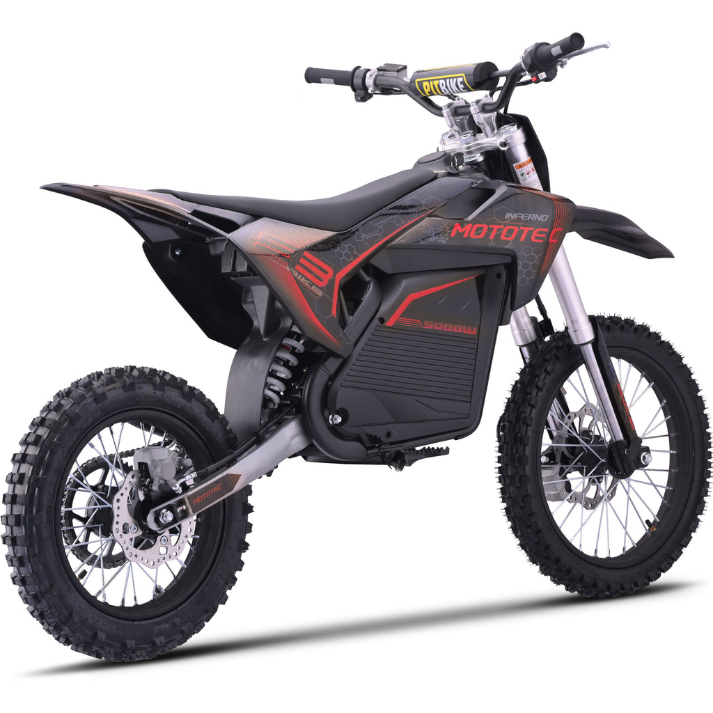 MotoTec 72v 5000w Pro Electric Dirt Bike SpadezStore