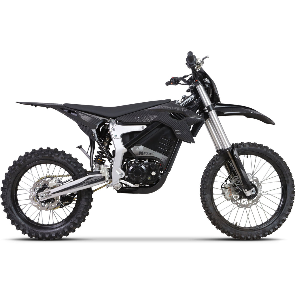 MotoTec Venom 72v 12000w Electric Dirt Bike Black SpadezStore