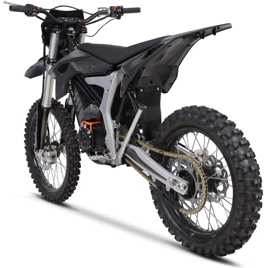 MotoTec Venom 72v 12000w Electric Dirt Bike Black SpadezStore