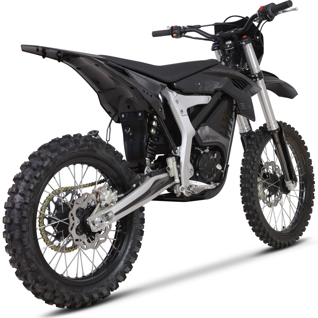 MotoTec Venom 72v 12000w Electric Dirt Bike Black SpadezStore