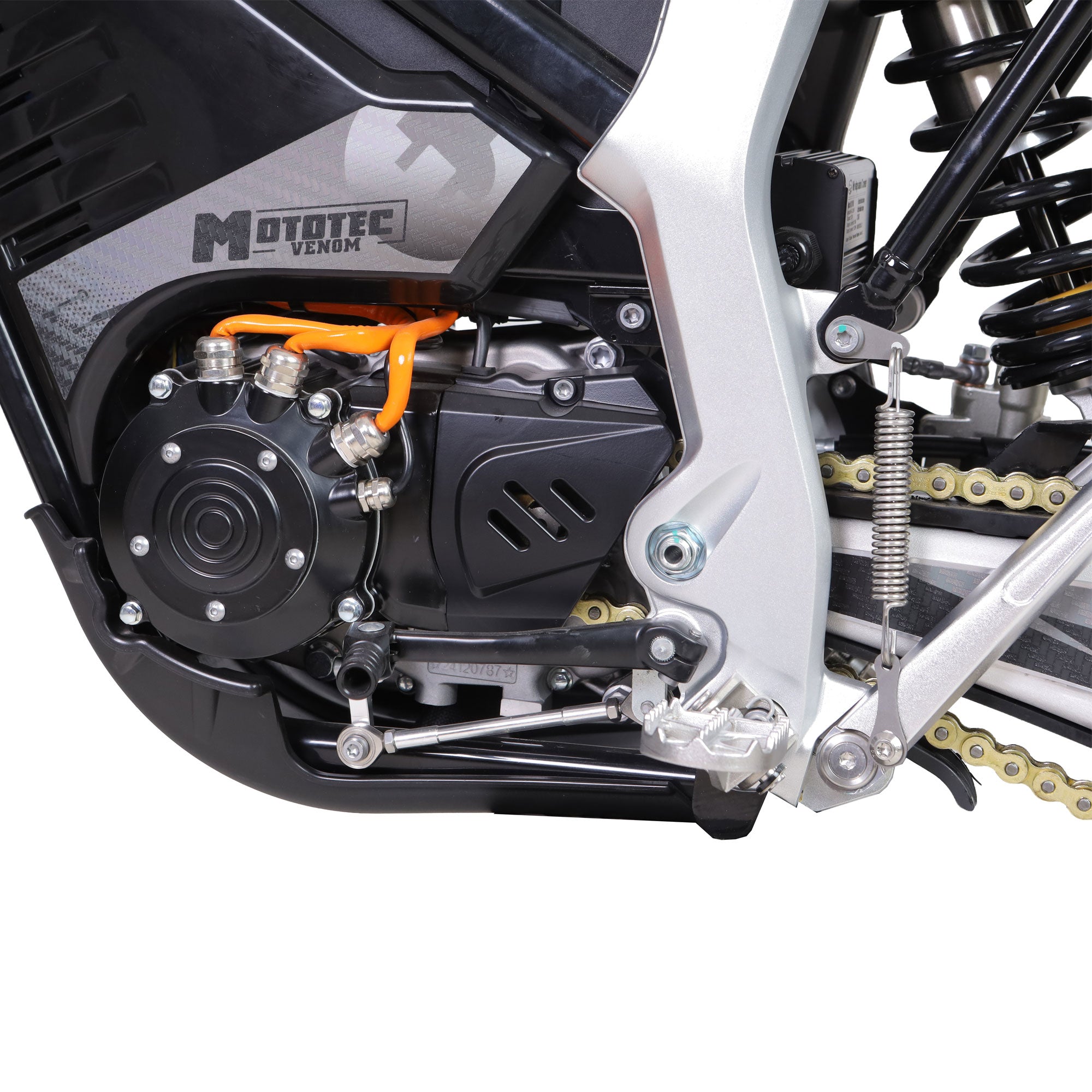 MotoTec Venom 72v 12000w Electric Dirt Bike Black SpadezStore