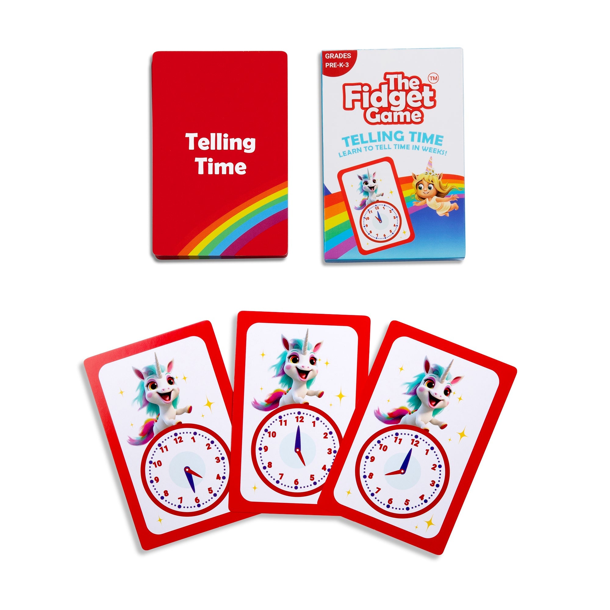 The Fidget Games Telling Time Card Pack SpadezStore