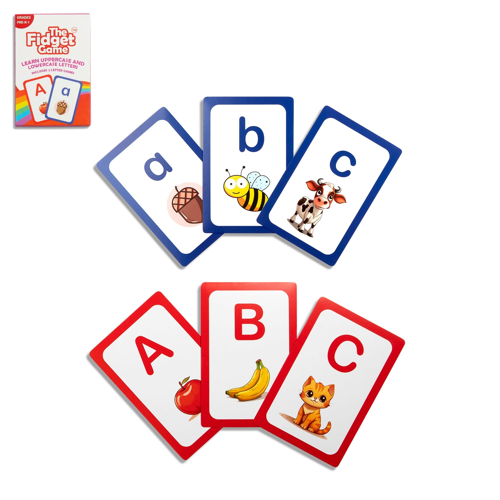 The Fidget Games .ABC: Learn Uppercase & Lowercase Letters Card Pack SpadezStore