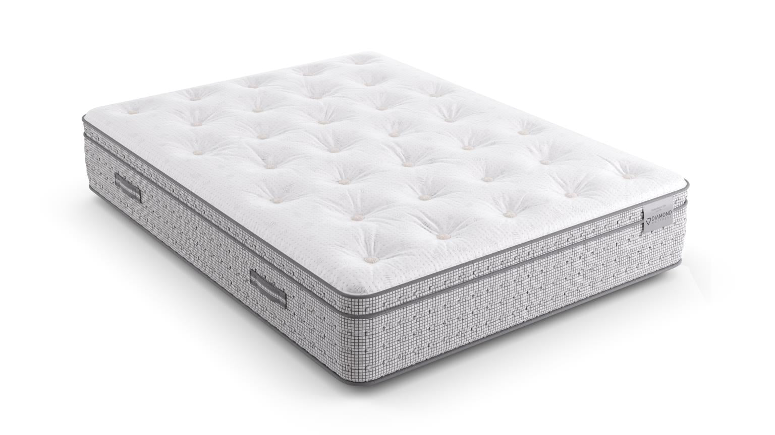 Diamond Mattress Monaco Tufted Euro Top Firm SpadezStore