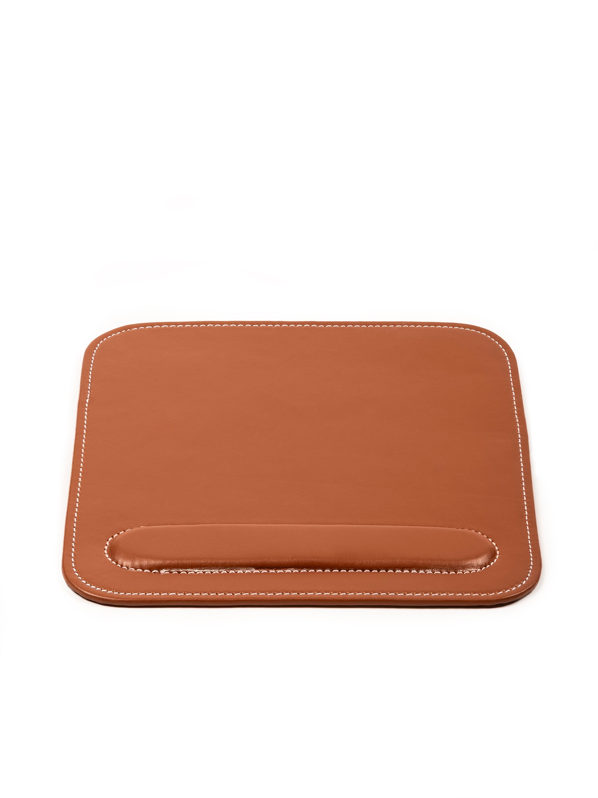 Classy Leather Bags Leather Mouse Pad with Wrist Rest set of 2 SpadezStore