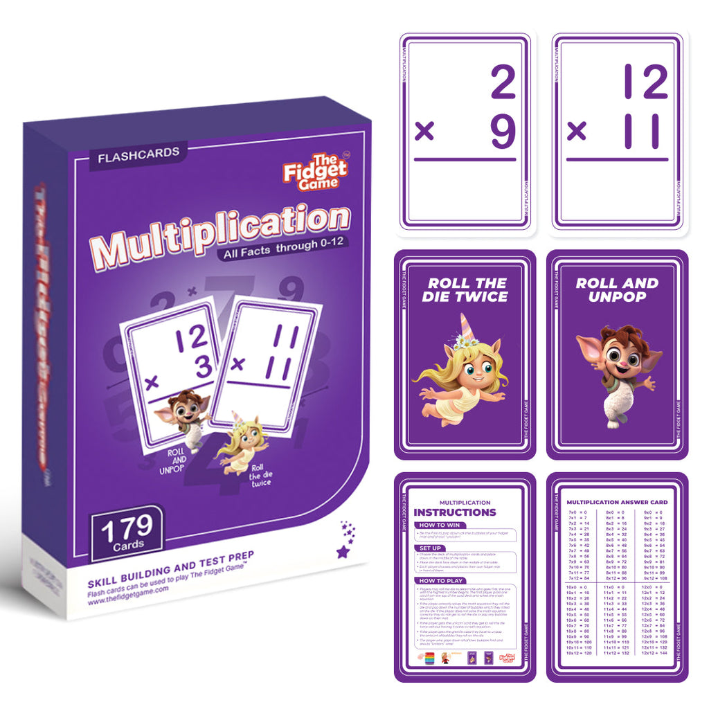 The Fidget Games Multiplication Card Pack SpadezStore