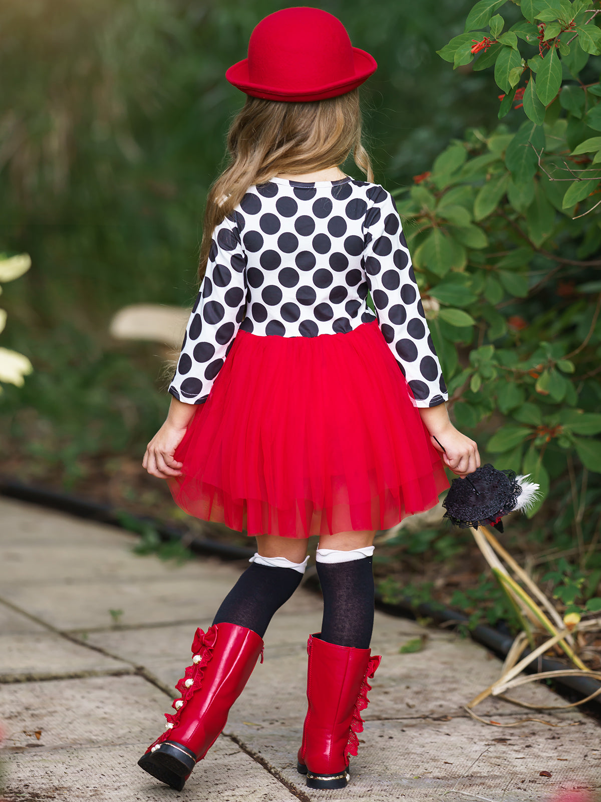 Mia Belle Girls Be Witched Polka Dot Tutu Dress SpadezStore