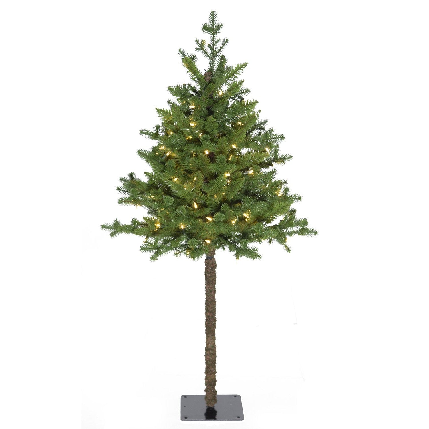 Perfect Holiday 4' Prelit Balsam Fir Half Tree SpadezStore