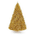 Perfect Holiday Full Bodied Metallic Gold Tinsel Tree with White Metal Stand SpadezStore