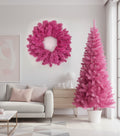 Perfect Holiday 24 inch Wreath Pink