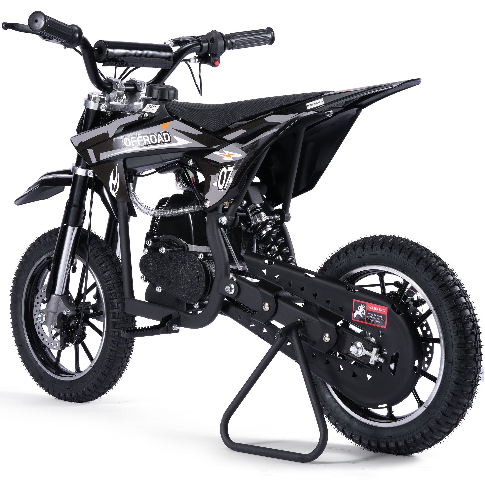 MotoTec Pioneer 49cc 2-Stroke Kids Gas Dirt Bike SpadezStore