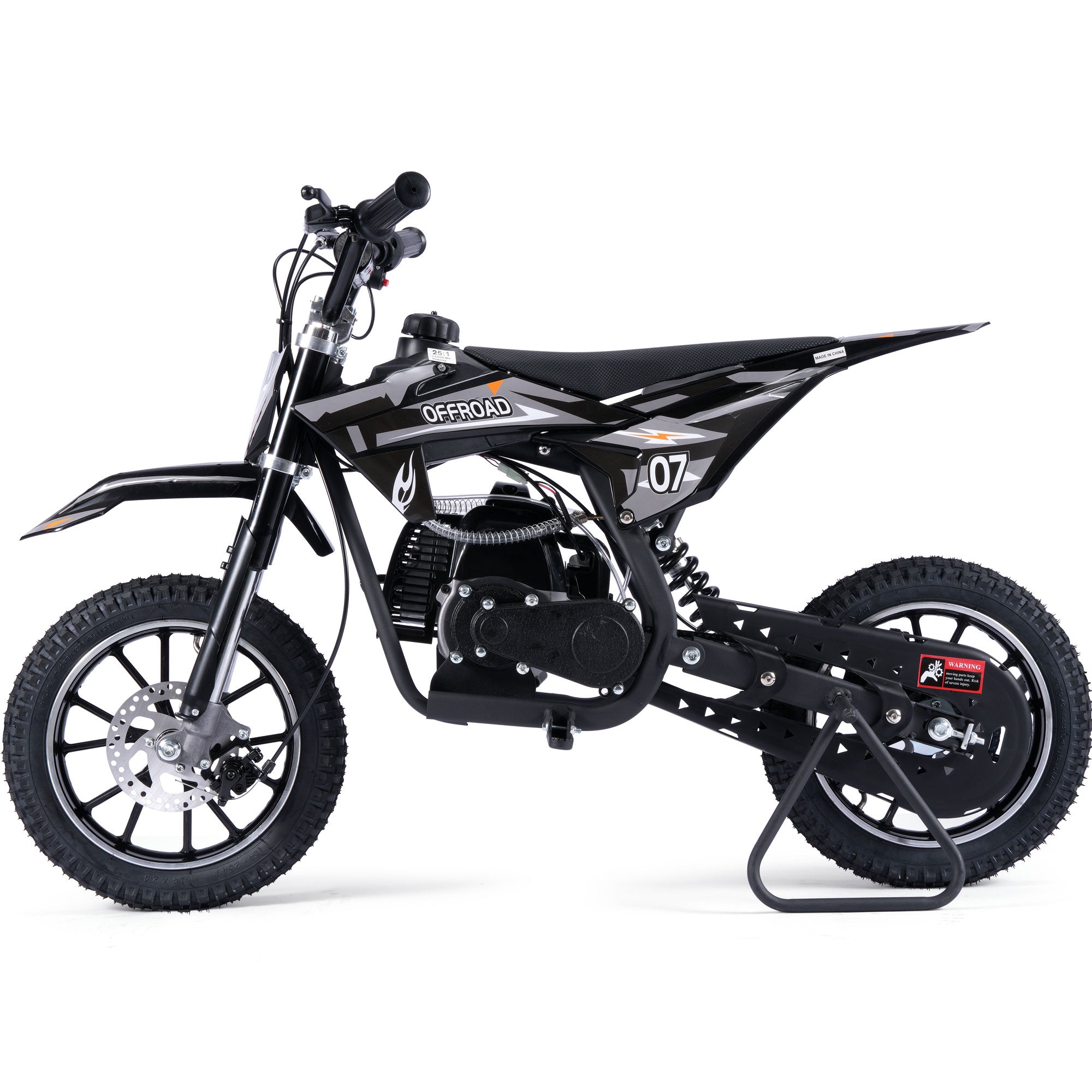 MotoTec Pioneer 49cc 2-Stroke Kids Gas Dirt Bike SpadezStore