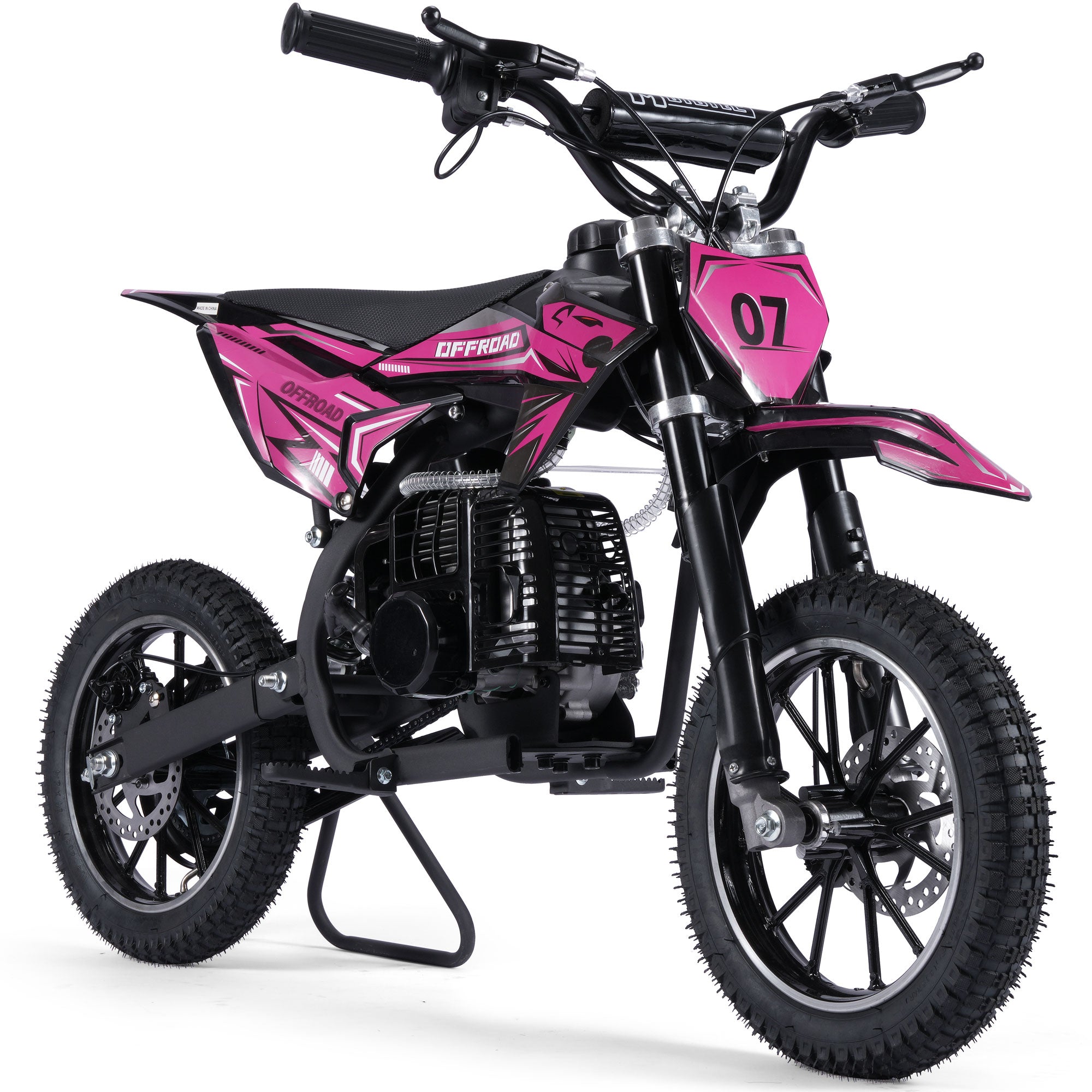 MotoTec Pioneer 49cc 2-Stroke Kids Gas Dirt Bike SpadezStore
